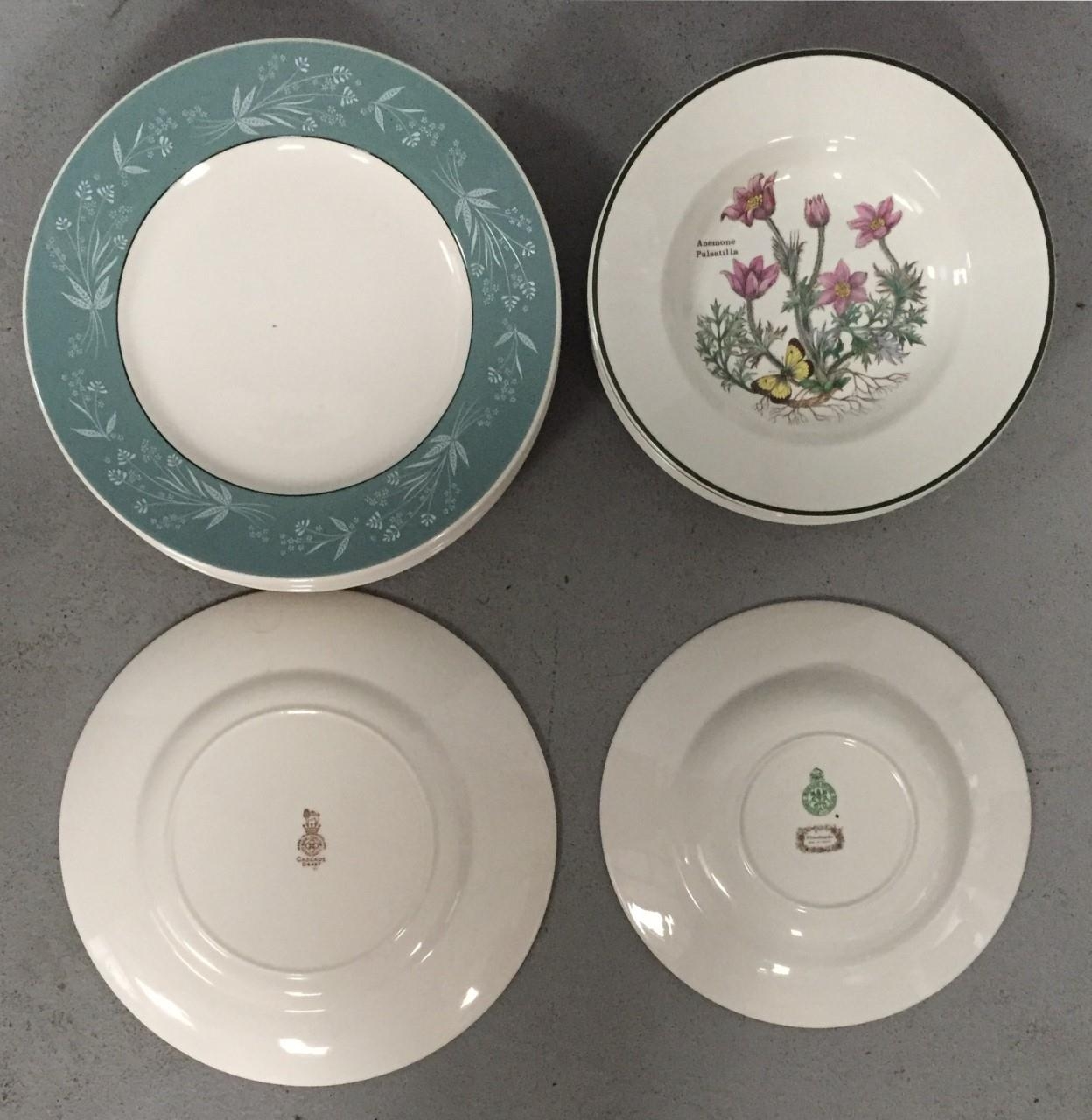 Royal Doulton 'Cascade' plates (x8), together with Prinknash Pottery ...