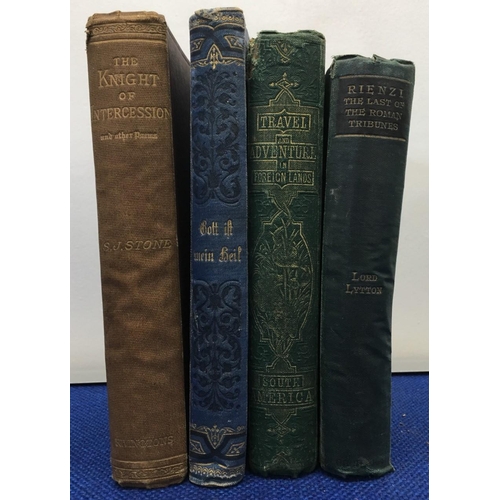 269 - A mixed lot of 16 antique books, dating from 1846 to 1922, together with a copy of Lord Riddells War... 