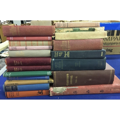 270 - A mixed lot of antique and vintage books. Approximately 50 in total. Includes 15 volumes of Internat... 