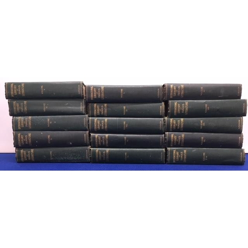 270 - A mixed lot of antique and vintage books. Approximately 50 in total. Includes 15 volumes of Internat... 