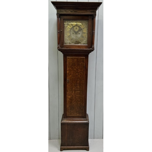 398 - An antique, oak, Victorian grandfather clock. In need of attention.
Dimensions(cm): H210 W60 D32