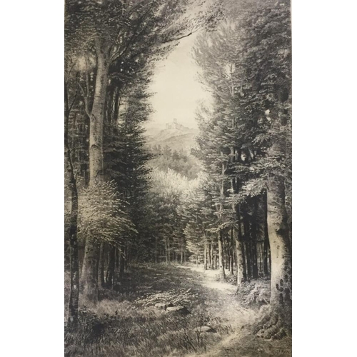 384B - A large, French etching by G Garen.
91cm x 63cm.