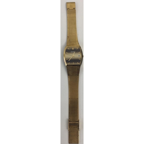 413B - A 'Sekonda' gents watch, gold coloured adjustable strap.