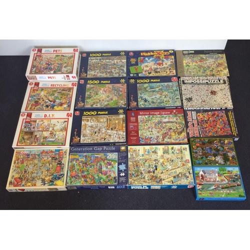 2486 - A mixed lot of 18 jigsaws. Various manufacturers, all fun themed. Unchecked for completeness, but mo... 