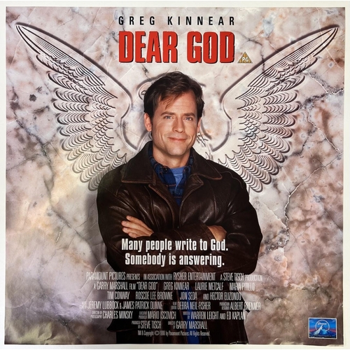 2686 - An unframed movie poster of the film 'Dear God'. 42cm x 42cm