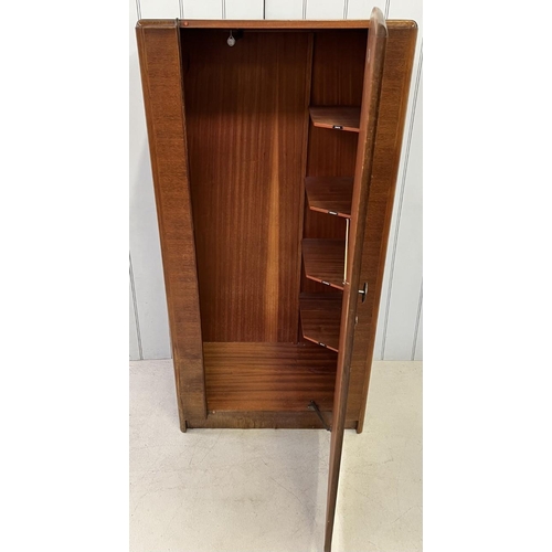 59 - An early Stag gents fitted wardrobe. Dimensions(cm) H154, W76, D50.