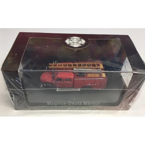 2151 - Atlas Editions Fire Vehicle 4144105 Magirus-Deutz Mercur. Still cellophane sealed.