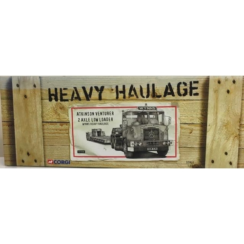 2187 - Corgi CC12506 1:50 Scale Atkinson Venturer 2 Axle Low Loader – ‘Wynn's heavy Haulage. Limited editio... 