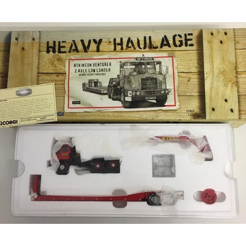 2187 - Corgi CC12506 1:50 Scale Atkinson Venturer 2 Axle Low Loader – ‘Wynn's heavy Haulage. Limited editio... 