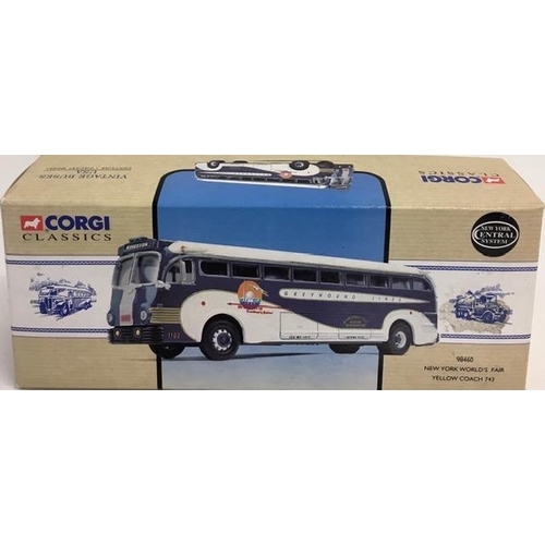 2210 - Corgi 98460 1:50 Scale Yellow Coach 743 – ‘New York World's Fair’. Limited edition 5591/8500.