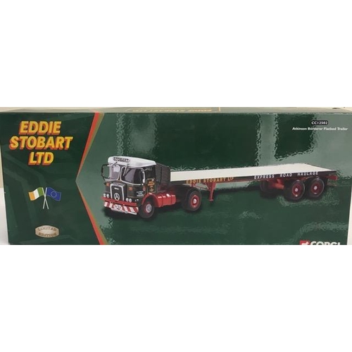 2214 - Corgi CC12502 1:50 Scale Atkinson Borderer Flatbed Trailer – ‘Eddie Stobart Ltd’. Limited edition 44... 