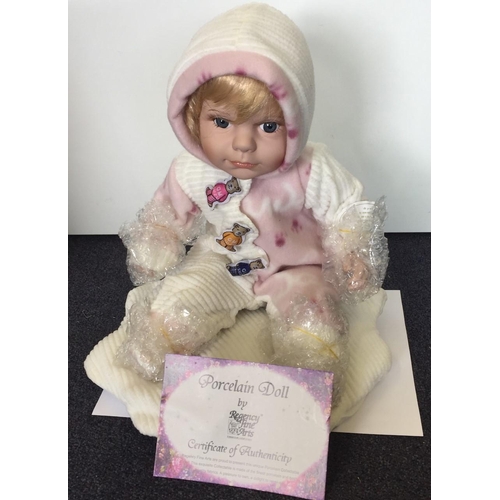 1810 - Regency Fine Arts - 'Jessica' baby doll. Model R43087. Certificate of authenticity.