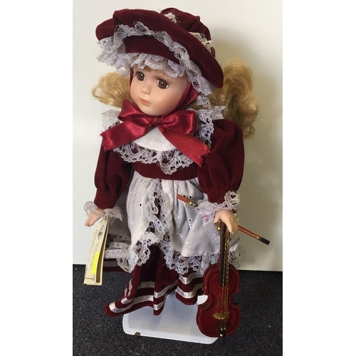 1814 - Regency Fine Arts collector's Victorian-style doll - 'Debra'. Height 30cm. Not in original box.