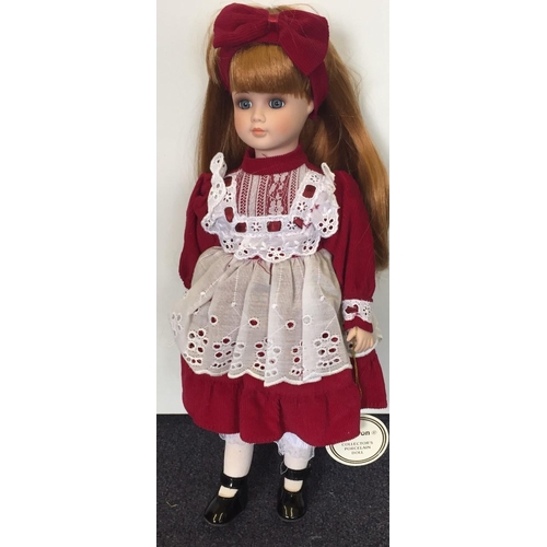 1818 - Alberon collector's porcelain doll - 'Alice'. Model 456. Height 39cm.