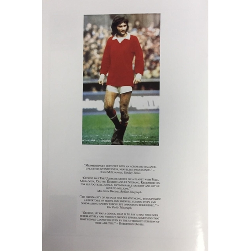 1696 - A George Best funeral order of service, together with a 2001 charity appeal dinner programme.