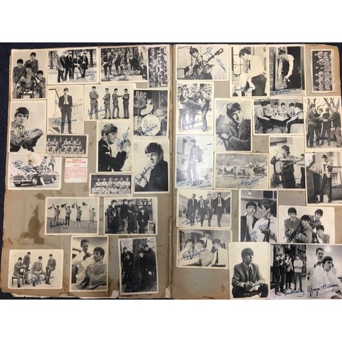 1697 - A 1960's scrapbook, including over 100 'The Beatles' trading cards, by A & BC Cards, together with o... 