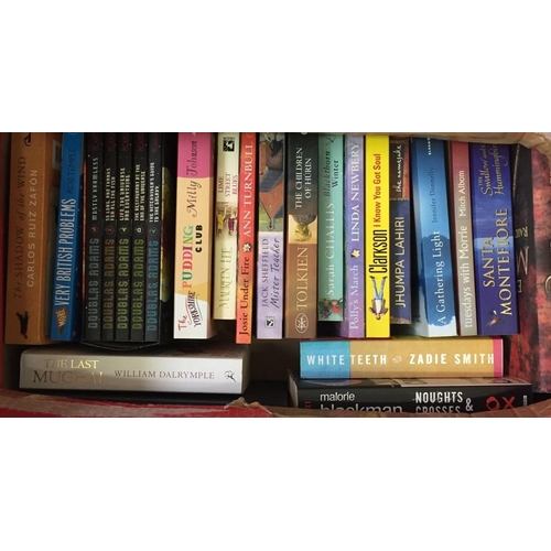 263 - A selection of approx. 40 mixed genre books, including novels, cookery, Game of Thrones etc., togeth... 