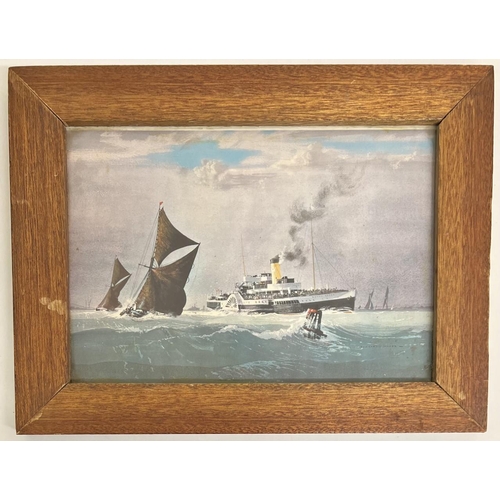 A framed print on board "The Royal Eagle" after Rowland Hilder. 34cm