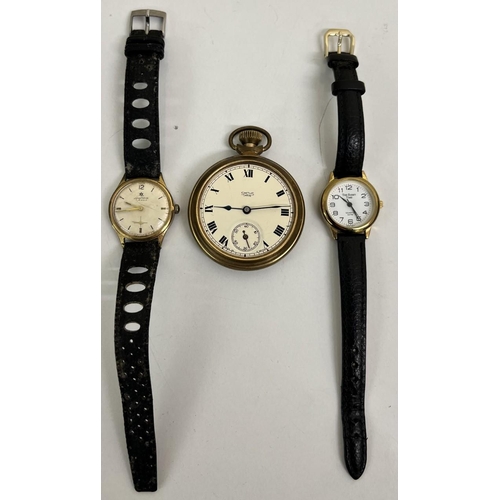 A Smiths Empire pocket watch, together with two gents wristwatches by