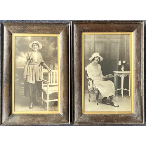 644 - A pair of framed Victorian photo's.