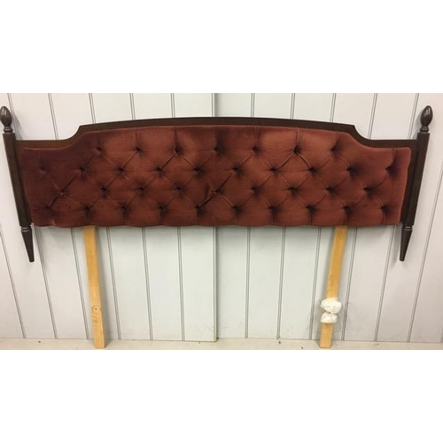 70 - A Stag Minstrel double headboard, for 4'6