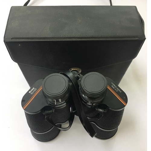 278B - A pair of 10x50 vintage, cased binoculars, by 'Prinz'.