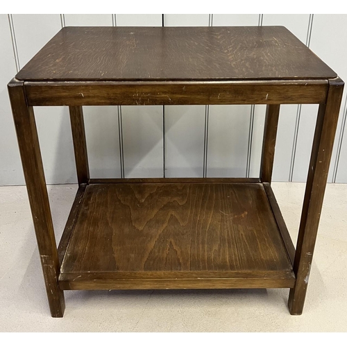 95 - A vintage, single-shelved, side table.
Dimensions(cm) H60, W59, D39.