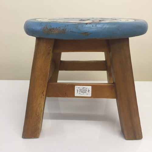 98 - A vintage, Folk Art child's stool, from Thailand.