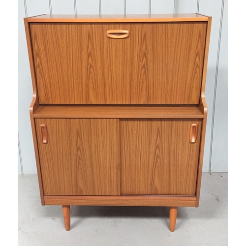 109 - A 1970's bureau, by Schreiber. Dimensions(cm) H113, W81, D32.