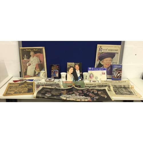 234 - A large selection of Royal Memorabilia, including original newspapers, magazines, booklets, videos, ... 