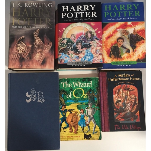 235 - A selection of children's books, including 3 Harry Potter first editions - The Order of the Phoenix,... 