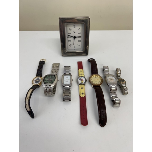 399 - A collection of 7 watches. Makers include 'Limit', 'Carbo', 'Casio', 'Adam's', 'Morita' & 'L.S.', to... 