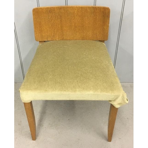 128 - A mid-century, low-chair. Dimensions(cm) H59(40 to seat), W45, D49.