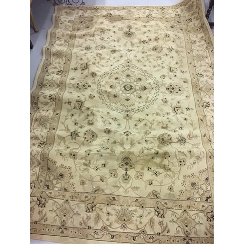 195 - A large, machine-woven rug, manufactured in USA. Length 294cm, width 200cm.