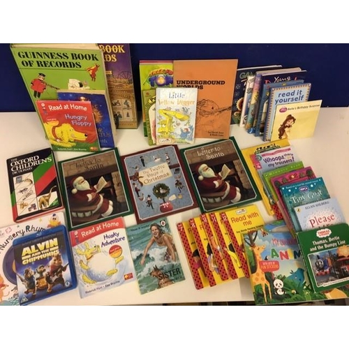 264 - A selection of approximately 35 children's books, together with a blu-ray DVD movie.