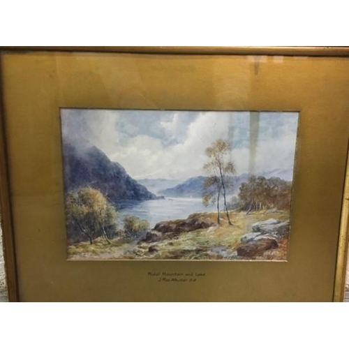 306 - A vintage framed print, after John MacWhirter - 'Midst Mountain and Lake'. Framed dimensions(cm) 36x... 