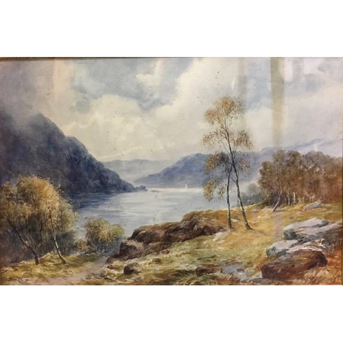 306 - A vintage framed print, after John MacWhirter - 'Midst Mountain and Lake'. Framed dimensions(cm) 36x... 