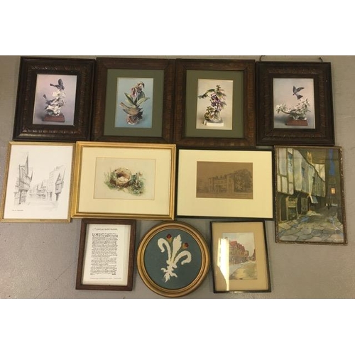 Selection of Vintage Framed Prints etc