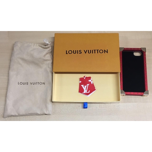 660 - A boxed Louis Vuitton Supreme mobile phone case, with dust cover.