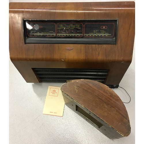 798 - A vintage, Kolster Brandes model ER30 radio, complete with original instruction booklet & extension ... 