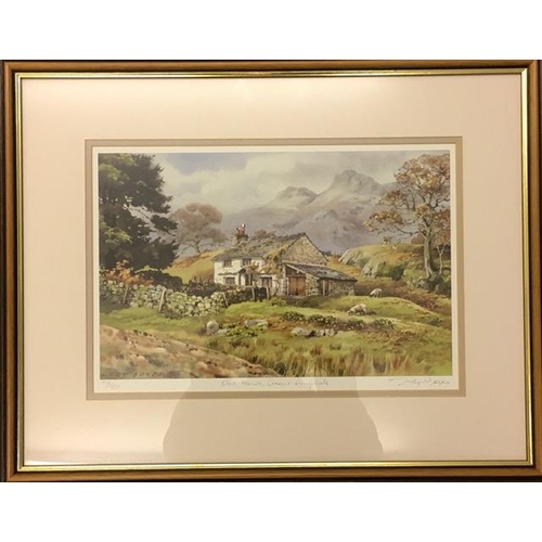 384G - Two signed, framed, limited edition prints, by Judy Boyes. Oak House, Great Langdale (758/850) & Wyk... 