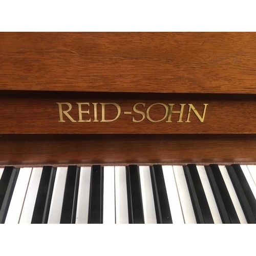 45 - A Reid-Sohn upright acoustic piano, from 1989. Model S108S. Serial no. HIB00476. Appears complete & ... 