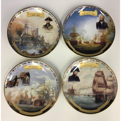 548 - A set of four maritime plates, by Danbury Mint.