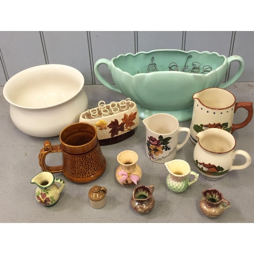 604 - Selection of Pottery, including Dartmoor, Newton Abbot, Prinknash etc.