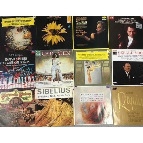 723 - A collection of approximately 76 vinyl albums. Classical/Operatic/Musical genre.