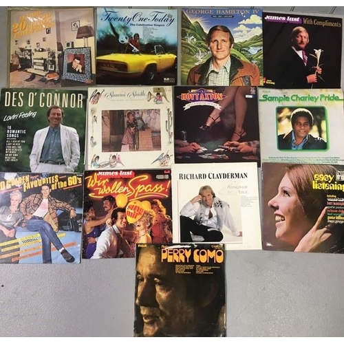 734 - A collection of 39 easy listening vinyl albums from 1960's/70's.