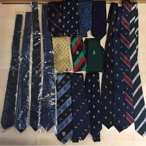 743 - A large selection of eighteen rugby club ties.