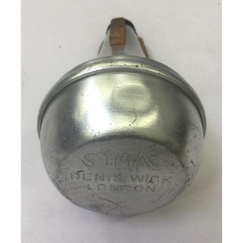 748A - A vintage, aluminium trumpet mute, by Denis Wick, london.