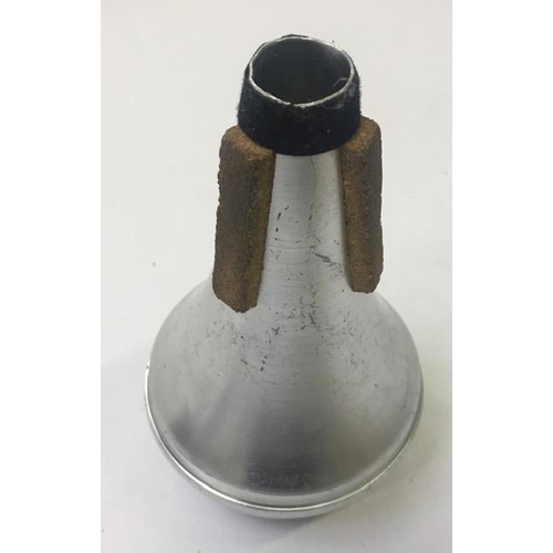 748A - A vintage, aluminium trumpet mute, by Denis Wick, london.