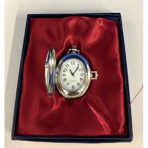 387 - A vintage nurse's fob watch, together with a cased pendant watch.